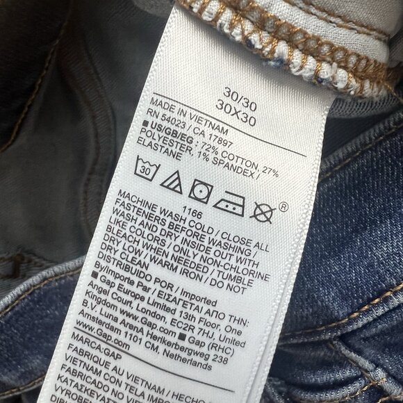 Gap Jeans Athletic Slim Fit Straight Leg Medium Wash Men's Size 30 (Bundle of 2) - Picture 6 of 8